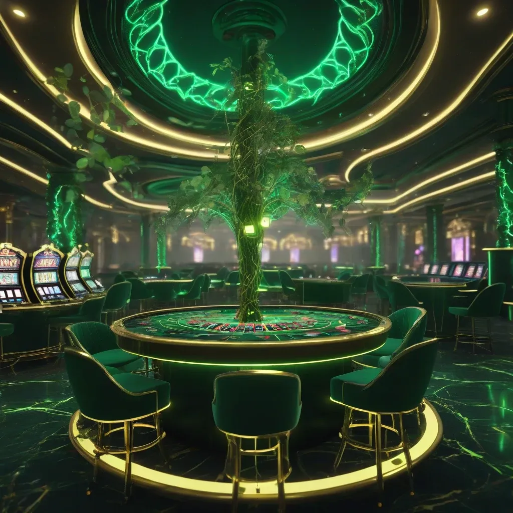 Neon Casino Marble Hall